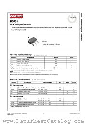 BSP51 datasheet pdf Fairchild Semiconductor