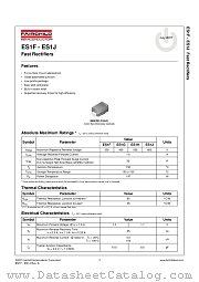 ES1F datasheet pdf Fairchild Semiconductor