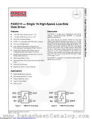 FAN3111E datasheet pdf Fairchild Semiconductor