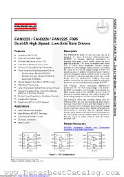 FAN3224CMX_F085 datasheet pdf Fairchild Semiconductor
