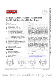 FAN3228TX datasheet pdf Fairchild Semiconductor