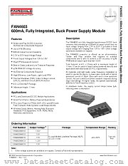 FAN4603 datasheet pdf Fairchild Semiconductor