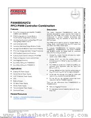FAN4800AU datasheet pdf Fairchild Semiconductor