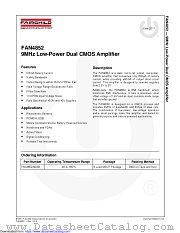 FAN4852 datasheet pdf Fairchild Semiconductor