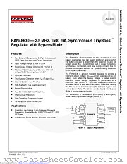 FAN48630 datasheet pdf Fairchild Semiconductor