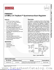 FAN53541 datasheet pdf Fairchild Semiconductor