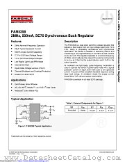 FAN5358 datasheet pdf Fairchild Semiconductor