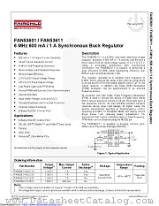 FAN53601 datasheet pdf Fairchild Semiconductor