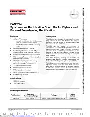 FAN6224 datasheet pdf Fairchild Semiconductor