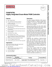 FAN6747WL datasheet pdf Fairchild Semiconductor