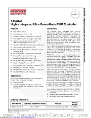FAN6749 datasheet pdf Fairchild Semiconductor