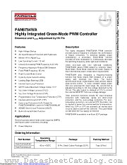 FAN6754WAMR datasheet pdf Fairchild Semiconductor