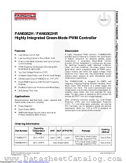 FAN6862HR datasheet pdf Fairchild Semiconductor
