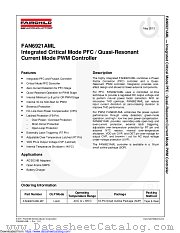 FAN6921AML datasheet pdf Fairchild Semiconductor