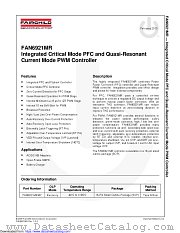 FAN6921MR datasheet pdf Fairchild Semiconductor