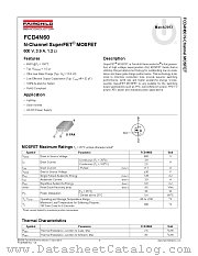 FCD4N60 datasheet pdf Fairchild Semiconductor