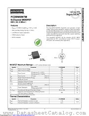 FCD9N60NTM datasheet pdf Fairchild Semiconductor