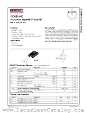 FCH35N60 datasheet pdf Fairchild Semiconductor