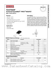 FCH47N60NF datasheet pdf Fairchild Semiconductor