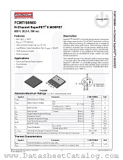 FCMT199N60 datasheet pdf Fairchild Semiconductor