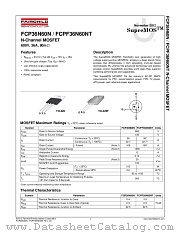 FCP36N60N datasheet pdf Fairchild Semiconductor