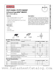 FCPF11N60NT datasheet pdf Fairchild Semiconductor