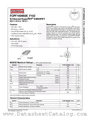 FCPF190N60E_152 datasheet pdf Fairchild Semiconductor