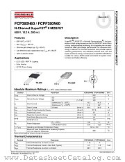 FCPF380N60 datasheet pdf Fairchild Semiconductor