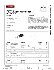 FDA20N50F datasheet pdf Fairchild Semiconductor