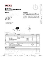 FDA28N50 datasheet pdf Fairchild Semiconductor