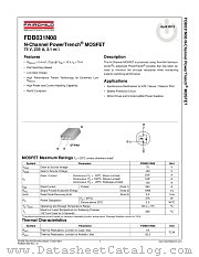 FDB031N08 datasheet pdf Fairchild Semiconductor