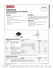 FDB035N10A datasheet pdf Fairchild Semiconductor
