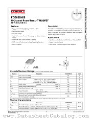 FDB088N08 datasheet pdf Fairchild Semiconductor