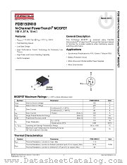 FDB150N10 datasheet pdf Fairchild Semiconductor