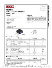 FDB52N20 datasheet pdf Fairchild Semiconductor