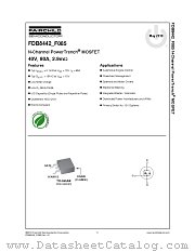 FDB8442_F085 datasheet pdf Fairchild Semiconductor