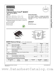 FDC3535 datasheet pdf Fairchild Semiconductor