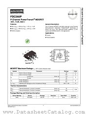 FDC365P datasheet pdf Fairchild Semiconductor