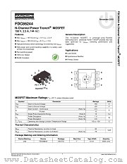 FDC86244 datasheet pdf Fairchild Semiconductor