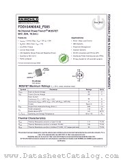 FDD10AN06_F085 datasheet pdf Fairchild Semiconductor