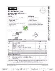 FDD14AN06L_F085 datasheet pdf Fairchild Semiconductor