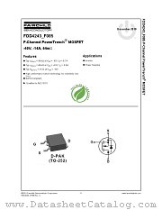 FDD4243_F085 datasheet pdf Fairchild Semiconductor