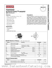 FDD4N60NZ datasheet pdf Fairchild Semiconductor