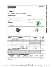 FDD6637 datasheet pdf Fairchild Semiconductor