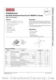 FDD850N10LD datasheet pdf Fairchild Semiconductor