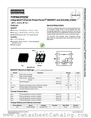 FDFMA3P029Z datasheet pdf Fairchild Semiconductor