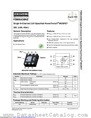 FDMA430NZ datasheet pdf Fairchild Semiconductor