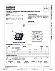 FDMA7628 datasheet pdf Fairchild Semiconductor