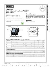 FDMA7630 datasheet pdf Fairchild Semiconductor
