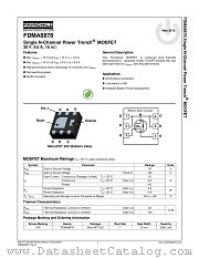 FDMA8878 datasheet pdf Fairchild Semiconductor